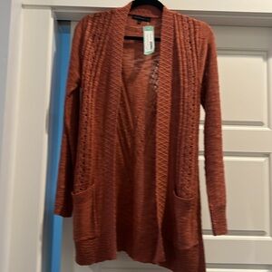 Salmon colored boho cardigan